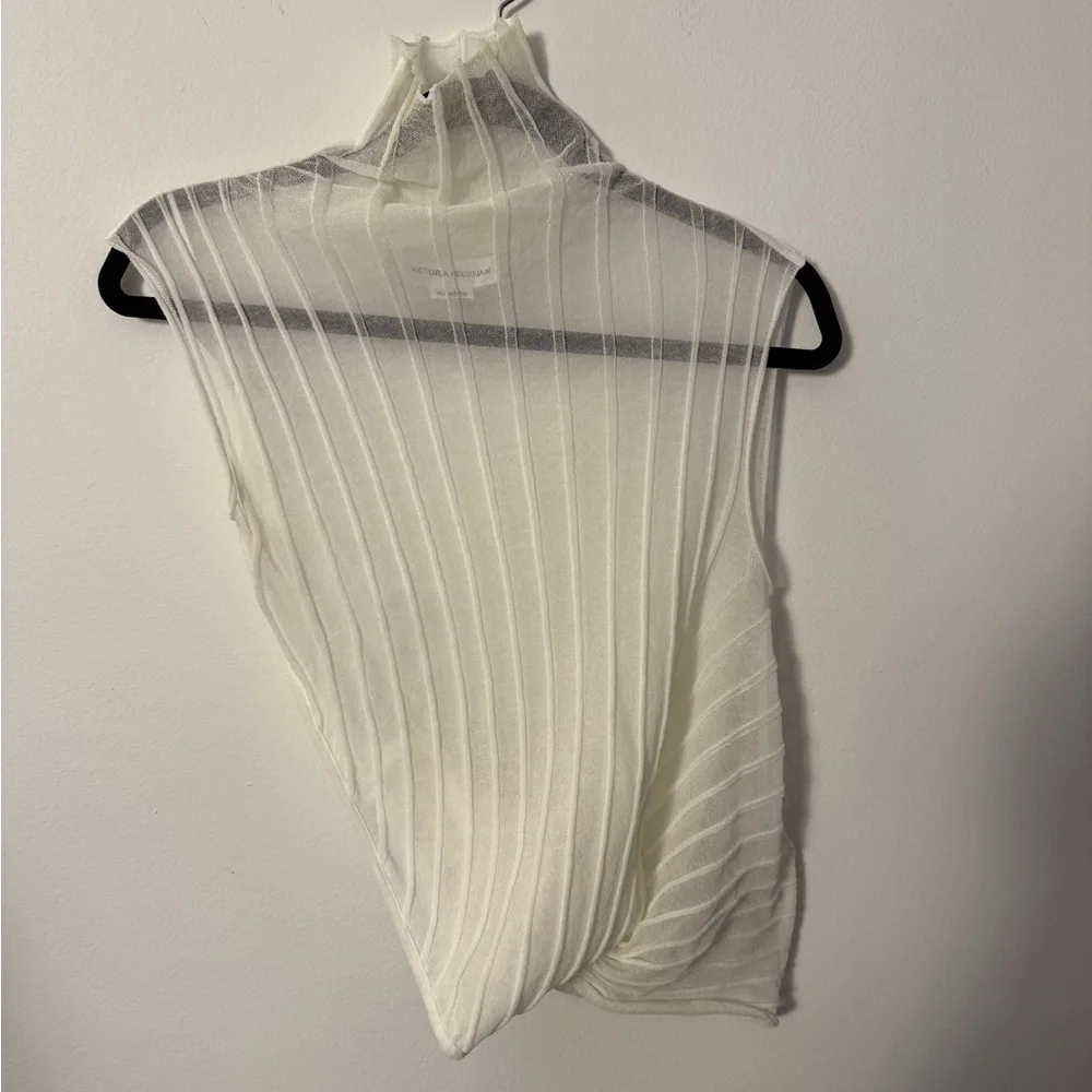 VICTORIA BECKHAM - Sleeveless High Neck Top - Picture 7 of 12